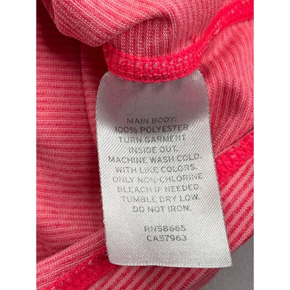 Z By Zella Womens Neon and Light Pink Striped Racerback Tank Top Size S - Picture 4 of 6